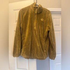NWT The North Face Osito NF0A7UQMZSF Women Tan 1/4 Zip Pullover Jacket M